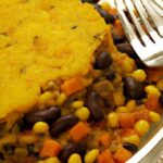 Hearty Harmony: Rice and Beans Paired with Cornbread Delight