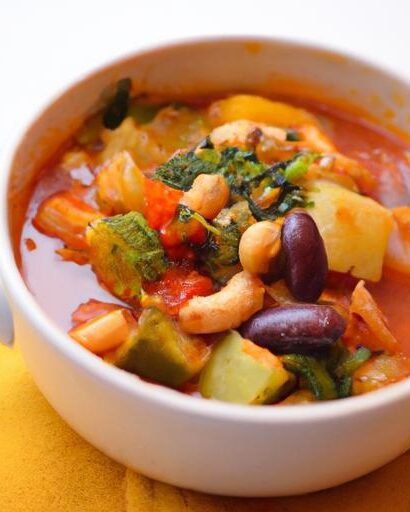 A Comforting Bowl of Hearty Minestrone Soup Delight