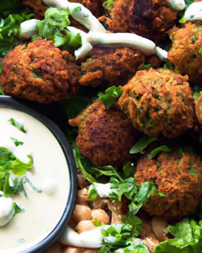 Crisp Falafel Meets Creamy Tahini: A Flavorful Duo