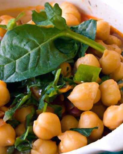Hearty Spinach and Chickpea Stew: A Wholesome Delight