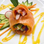 Tuna and Mango Hand Roll: A Fresh Twist on Sushi Delight
