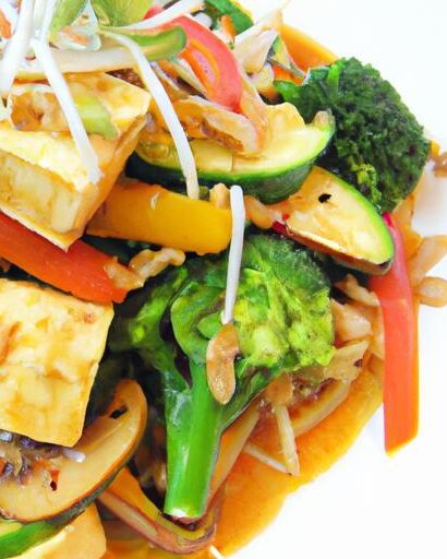 Savor the Flavors: Tofu Stir Fry with Creamy Peanut Sauce
