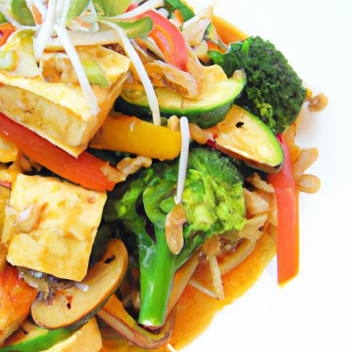 Savor the Flavors: Tofu Stir Fry with Creamy Peanut Sauce