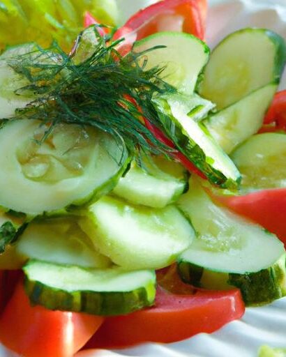 Fresh & Easy: A Simple Cucumber and Tomato Salad Recipe