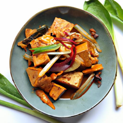 Savor the Flavors: Tofu Stir Fry with Creamy Peanut Sauce