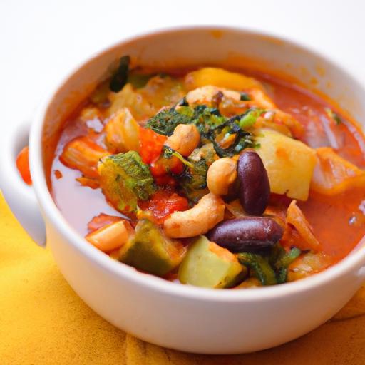 A Comforting Bowl of Hearty Minestrone Soup Delight