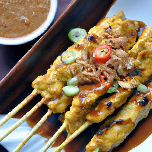 Savor the Classic Flavors of Chicken Satay and Peanut Sauce