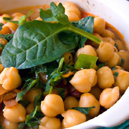 Hearty Spinach and Chickpea Stew: A Wholesome Delight