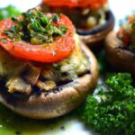Vegan Caprese Stuffed Portobello Mushrooms: Fresh & Flavorful