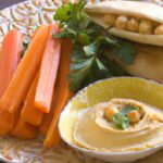 Delightful Mini Pita Pockets Filled with Hummus and Carrots