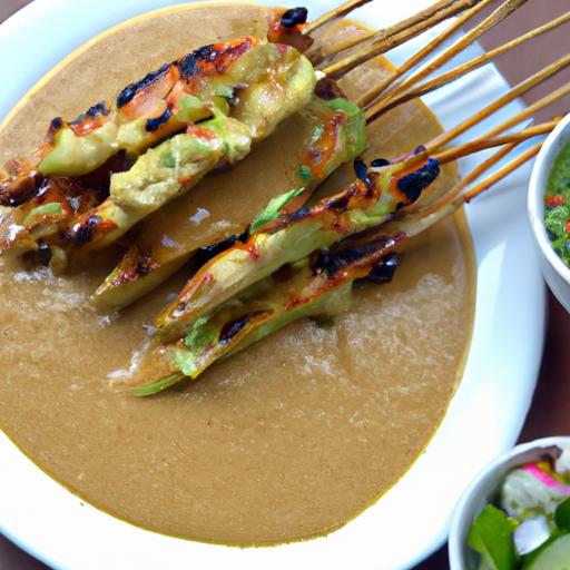 Savor⁢ the Classic Flavors of Chicken Satay and Peanut Sauce