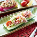Refreshing Cucumber Boats Filled with Savory Tuna Salad