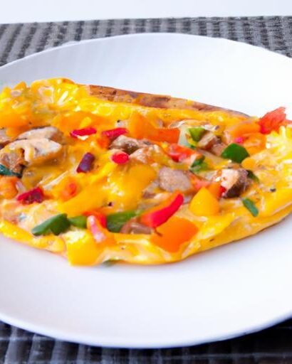 Colorful Veggie Omelette: A Wholesome Morning Delight