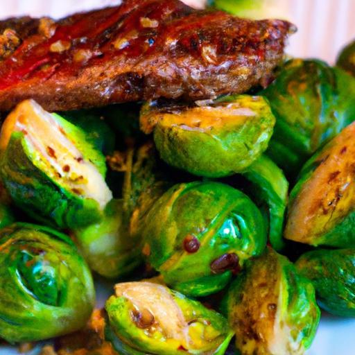 Savor the Perfect Grilled Steak with Roasted Brussels Sprouts