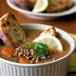 Hearty Lentil Soup Paired Perfectly with Crusty Bread