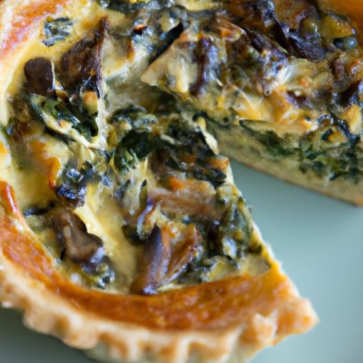 Savory Spinach and Mushroom Quiche: A Simple Delight