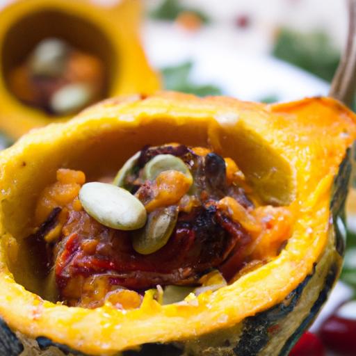 Deliciously Simple Gluten-Free Stuffed Acorn Squash recipe