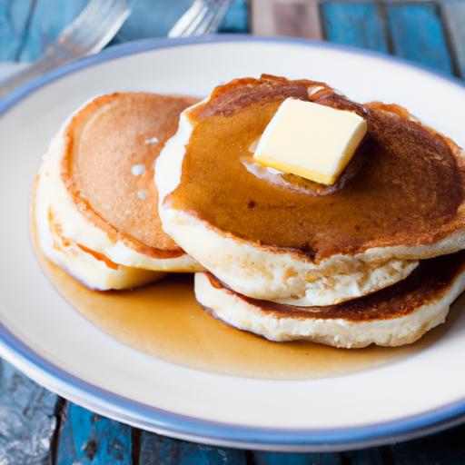 Fluffy Morning Bliss: Easy Pancakes with Maple Syrup