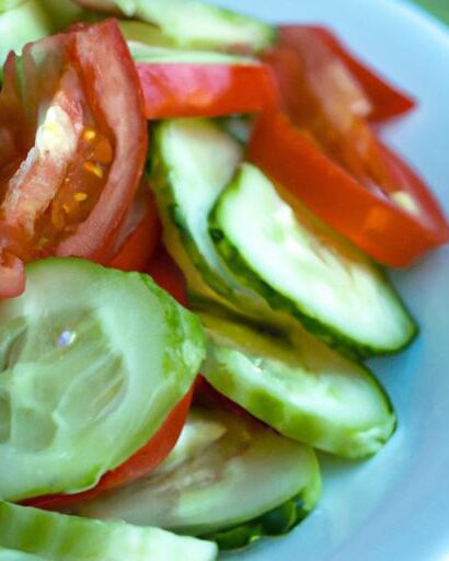 Fresh and Easy: Simple Cucumber Tomato Salad Recipe