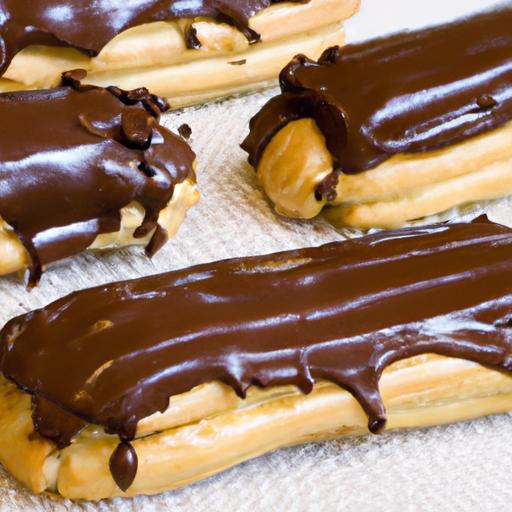 Decadent Éclairs with silky Chocolate Glaze Delight