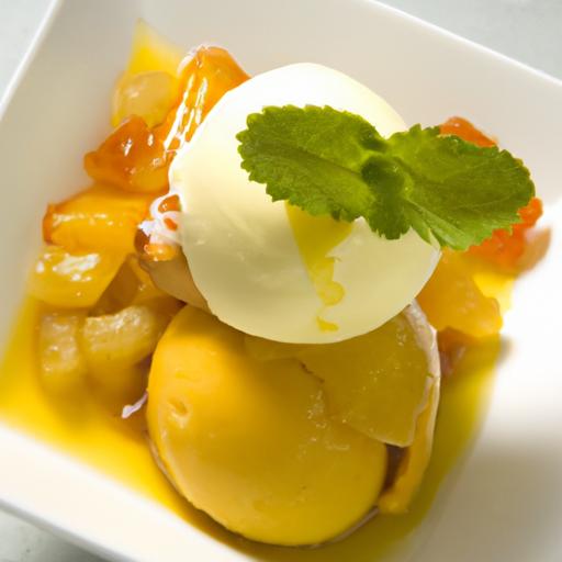 Refreshing Twist: Delight in sugar-Free Mango Sorbet Bliss