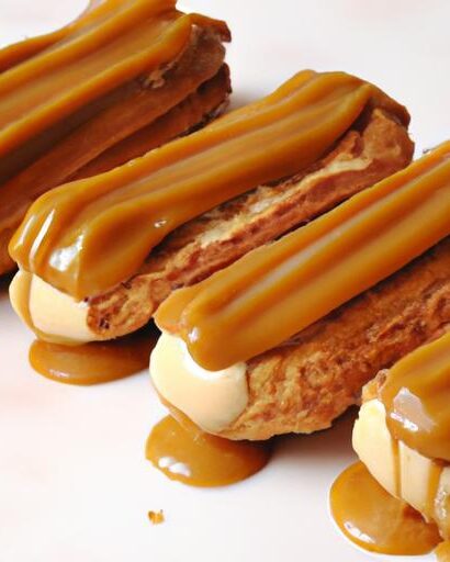 Irresistible Salted Caramel Éclairs: A Sweet Classic Twist