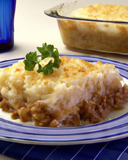 Hearty Shepherd’s Pie with Ground Beef and Fluffy Rice