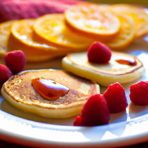 Midday Treat: Mini Pancakes Drizzled with sweet Syrup