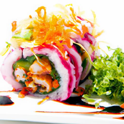 Rainbow tempura Roll: A Vibrant Twist on ⁢Veggie Sushi