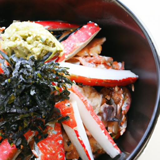 Savor the Flavors: ⁤Crab Chirashi Bowl with Nori ​Strips