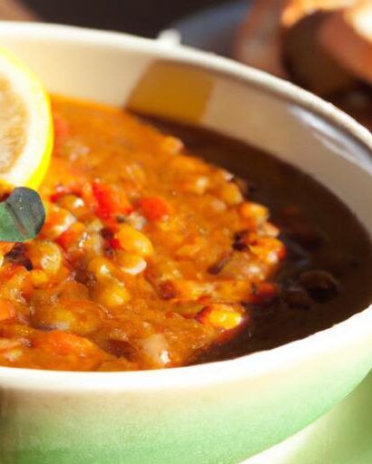 Fiery Lentil & Tomato Soup: A Warm, Zesty Delight