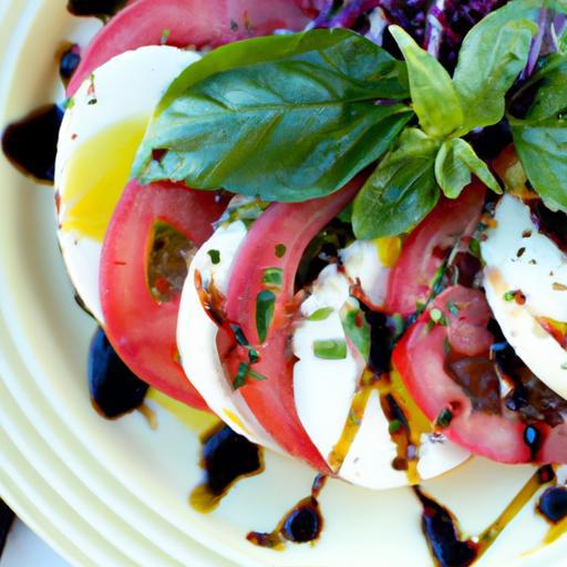 Caprese Salad Delight: Fresh Flavors with Balsamic Glaze