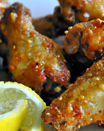 Sweet Heat: Lemon Pepper Wings Drizzled with Honey Delight