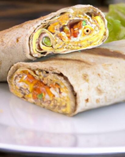 Cheesy Breakfast Egg Burrito Wrap: A Morning Delight