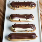 Decadent Chocolate Éclairs Filled with Creamy Crème Pâtissière