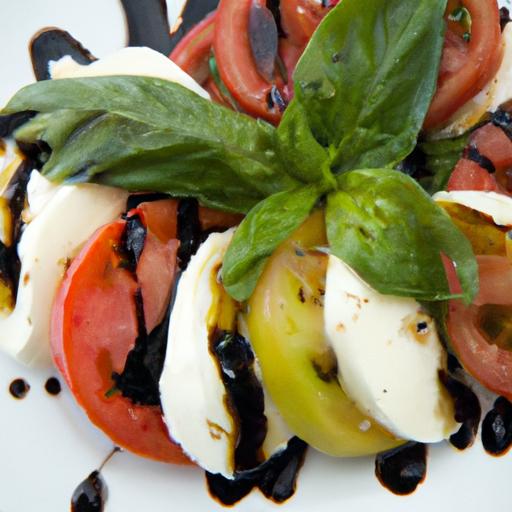 Caprese Salad Delight: Fresh Flavors with Balsamic Glaze