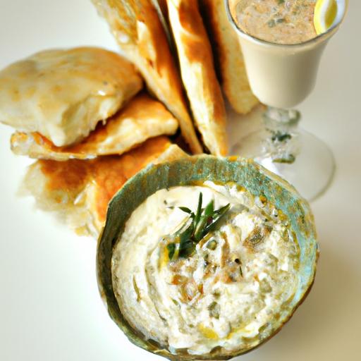 creamy Whipped Feta Dip: Perfect Pairing with Pita Bread