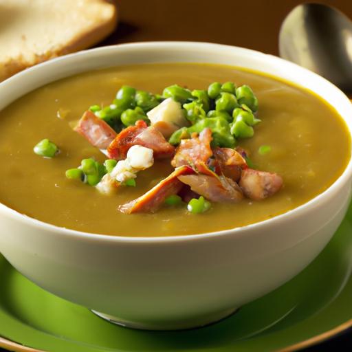 Hearty split Pea Soup with Savory Smoked Turkey Twist