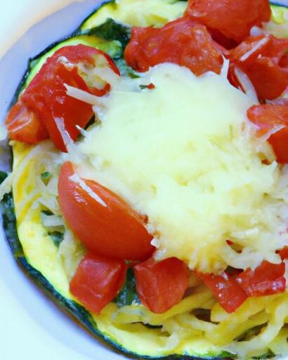 Twist on Comfort: Spaghetti Squash with Spinach & Tomatoes