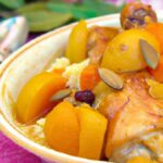 Savory Chicken Tagine with Sweet Apricots and Crunchy Almonds