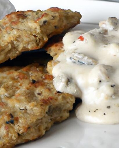 Savory Gluten-Free Biscuits & Turkey Sausage Gravy Delight