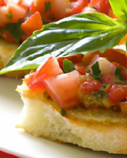 Bright Bites: Classic Tomato & Basil Bruschetta Delight
