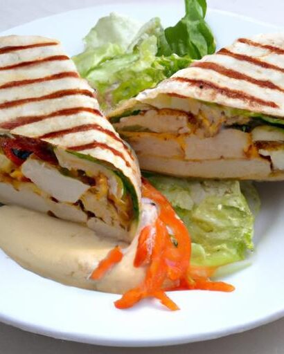 Fusion Flavors: Exploring Chicken Caesar Wrap Cheese Quesadilla