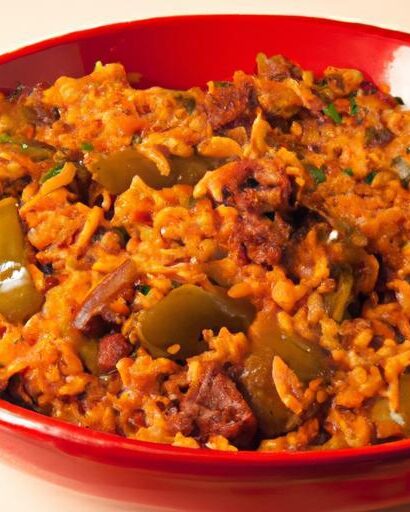 Hearty Ground Beef Spanish Rice: A Flavorful One-Pot Meal