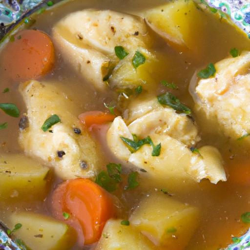 Comfort in a Bowl: Homemade Chicken and Dumpling Soup Lunch