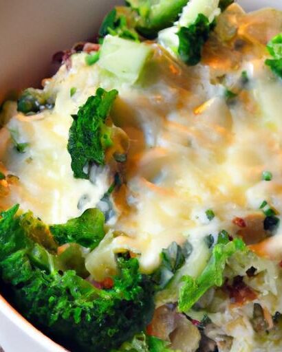 Comfort in Every Bite: Cheesy Broccoli and Rice Bake Delight