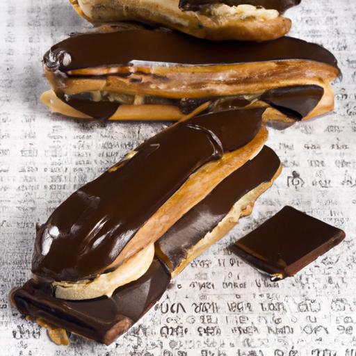 Decadent Chocolate Éclairs Filled with Creamy Crème Pâtissière