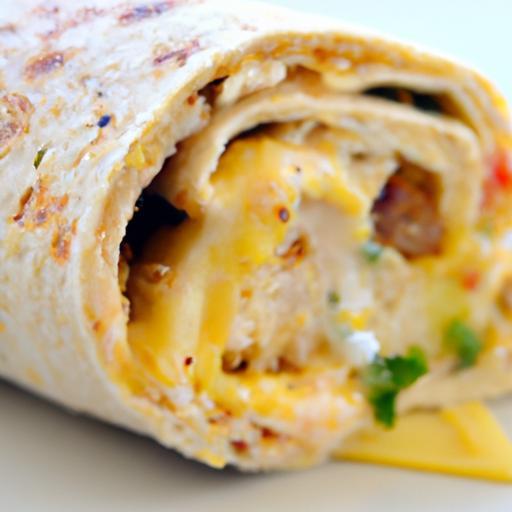 Cheesy Morning Delight: The Ultimate Breakfast Egg Burrito