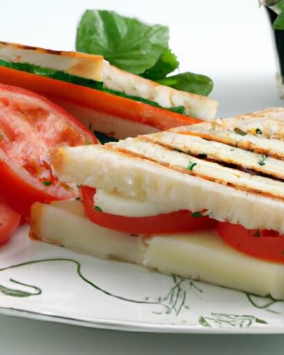 Savor the Classic Tomato and Mozzarella Sandwich Delight