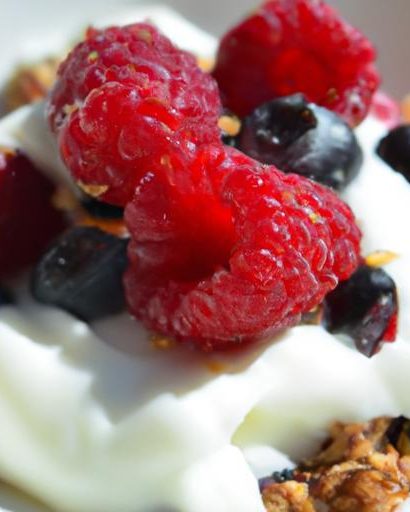 Layered Bliss: Greek Yogurt with Granola and Berries